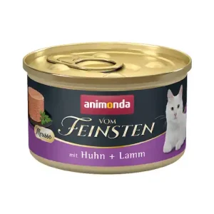 Sparpaket 24 x 85 g Animonda Vom Feinsten Mousse mit Huhn + Lamm Katzen Nassfutter Super-Preis
